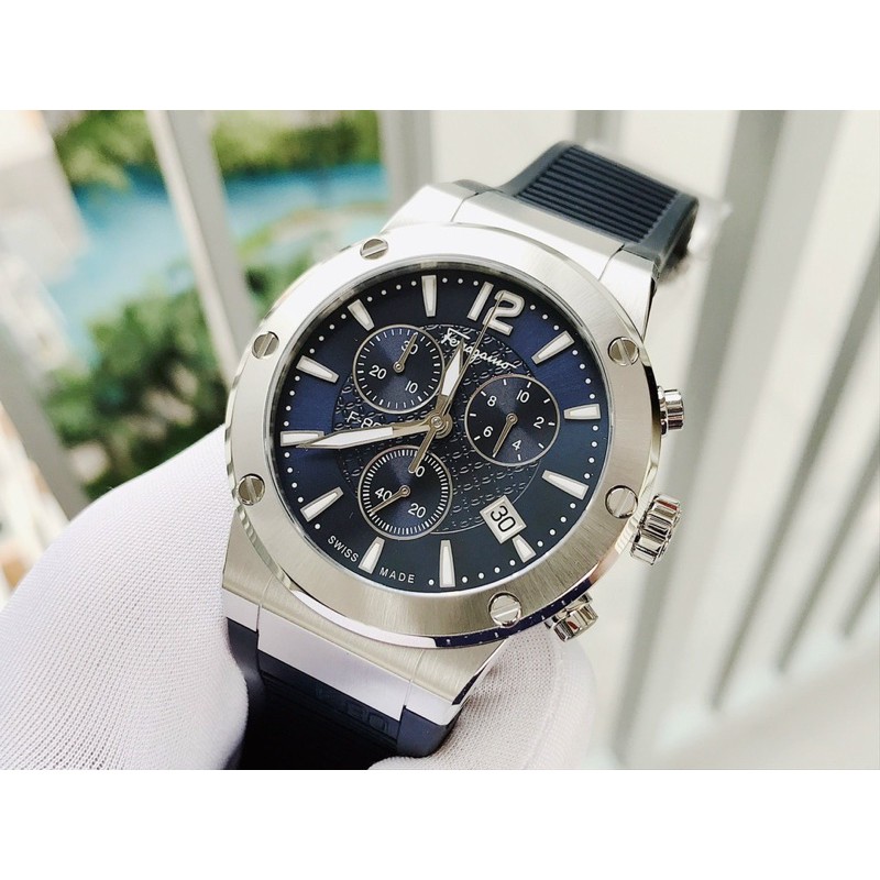 Đồng hồ nam Salvatore Ferragamo F80 chronograph limited .