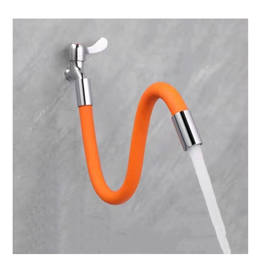 Đầu vòi nước ống nối dài uốn cong tăng áp xoay 360 độ 50cm chống văng bắn nước V2 SUVADO