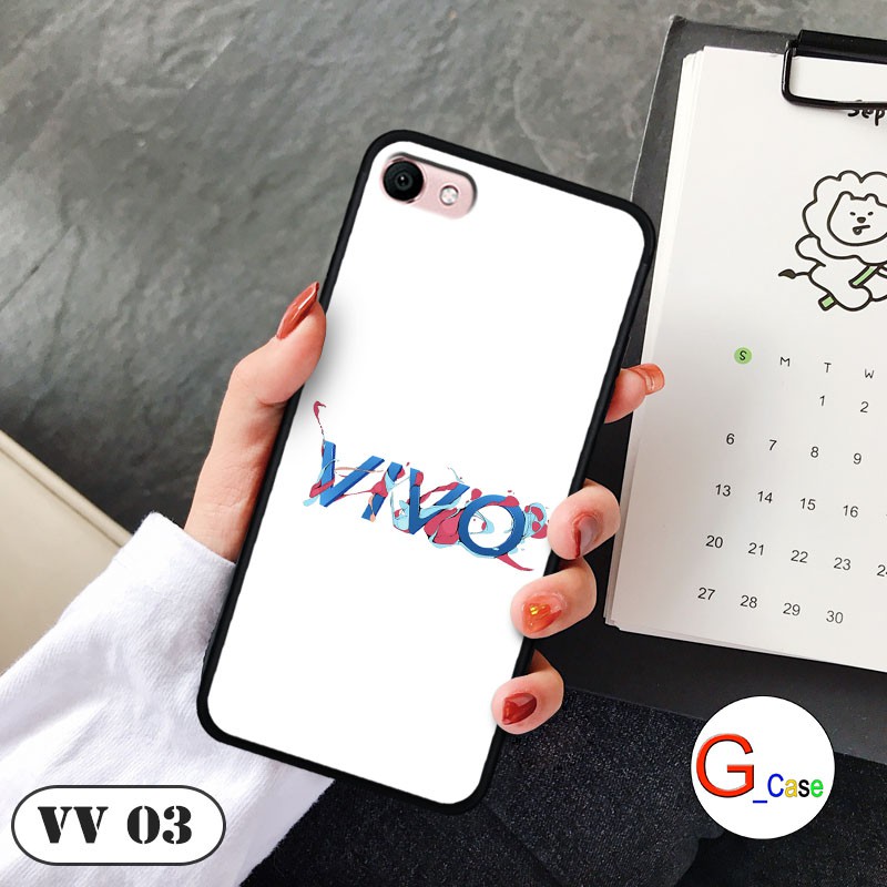 Ốp lưng Vivo V5/ Y67 - lưng kính in logo hãng điện thoại