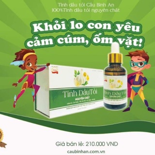 Tinh dầu tỏi Cầu Bình An mẫu mới gấp đôi hàm lượng acilin