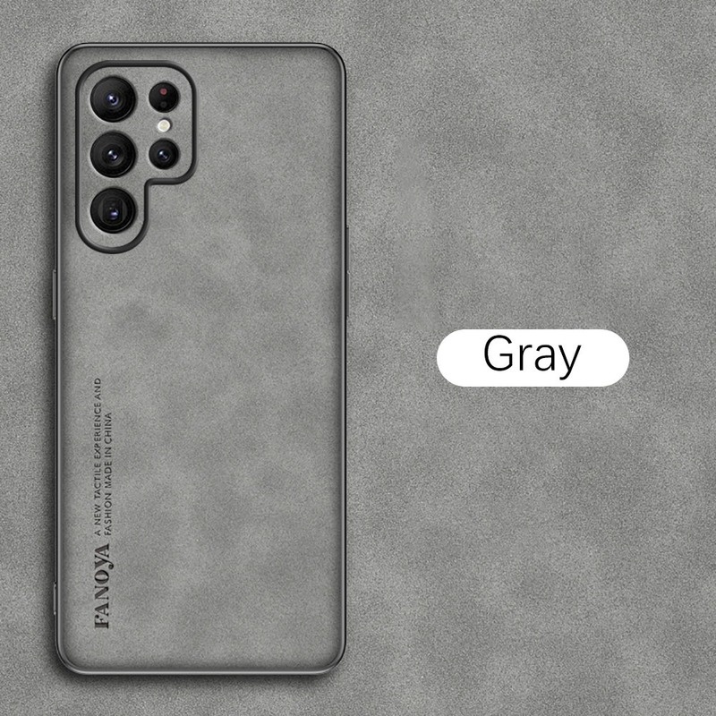 Ốp Điện Thoại Da Cừu Viền TPU Dẻo Sang Trọng Cho Samsung Galaxy S21 S20 FE Ultra Plus S21FE S21Ultra 5G