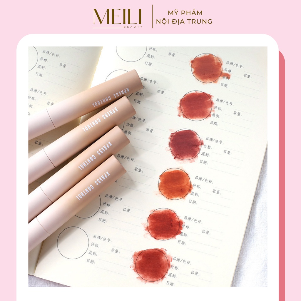 Son Kem Lì XPRESS CONTROL Nội Địa Trung , Lên Màu Đẹp ,Không Lộ Vân Môi Nhiều Màu Sắc Lựa Chọn - Meili Beauty