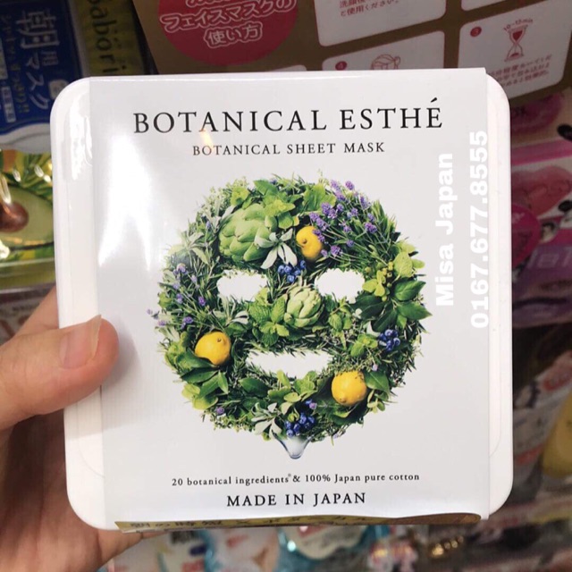 Mặt nạ thảo mộc Botanical Esthé hộp 30M và túi nhỏ 5 miếng