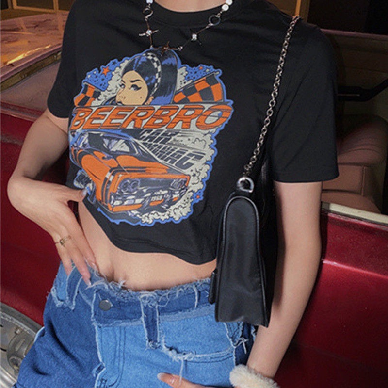 Áo Thun Nữ Ngắn Tay In Hình