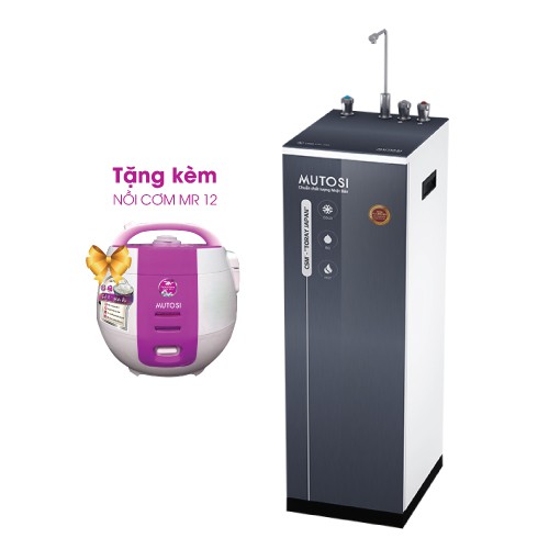 Máy lọc nước RO 3 chế độ Nóng Lạnh Nguội Mutosi MP-350D-GR - Tủ đứng, 8 cấp lọc-- Tặng nồi cơm điện - Hàng chính hãng