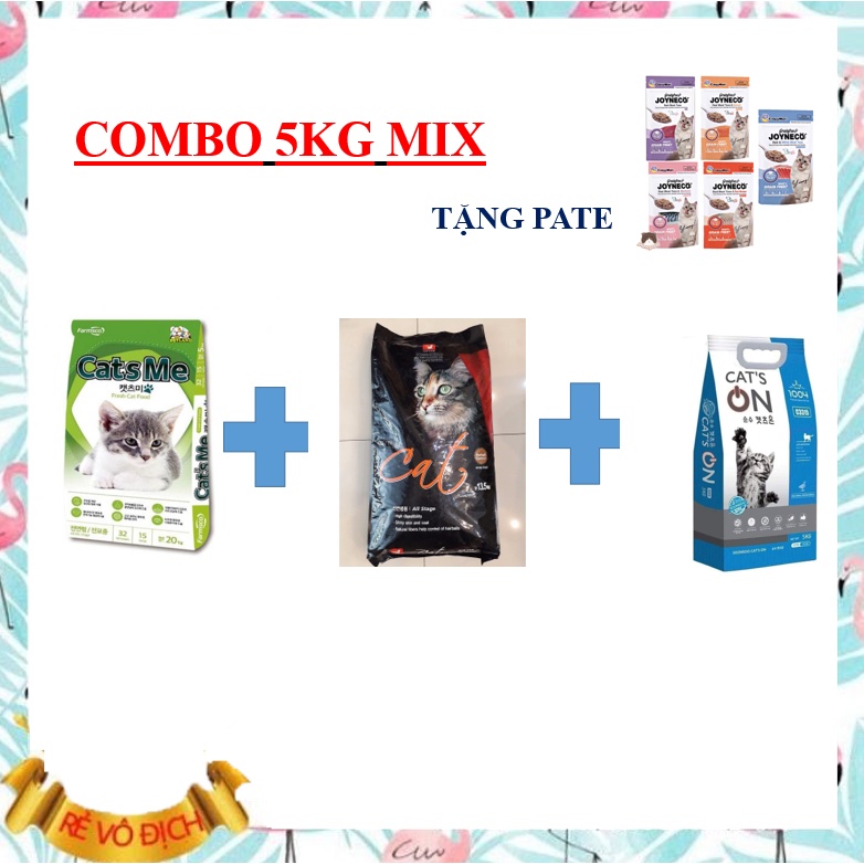 Catsrang 5kg thức ăn cho mèo date mới dành cho mọi lứa tuổi