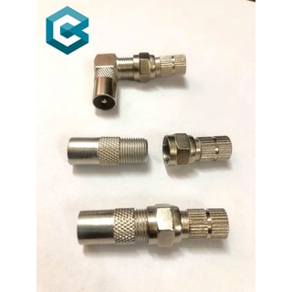 Đầu đấu jack/nối dây angten TV, đầu xoáy vặn