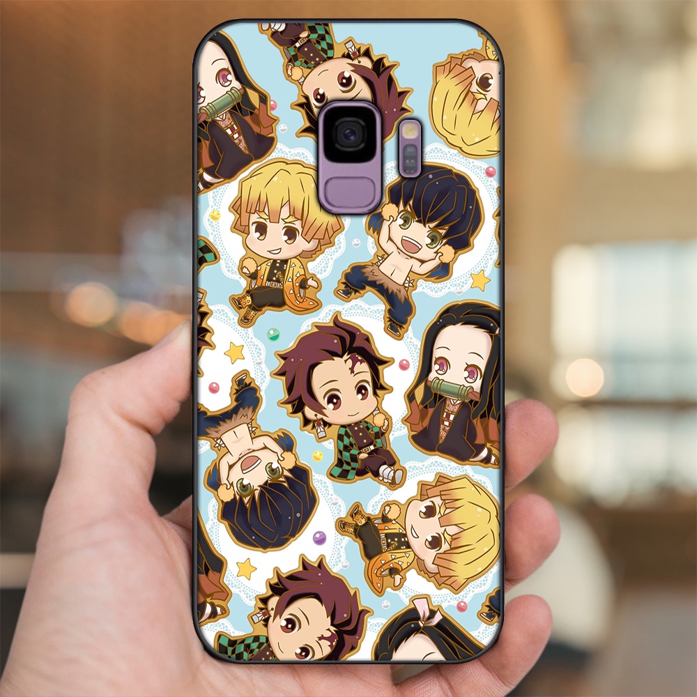 Ốp lưng Samsung S9 viền đen in hình Zenitsu Kimetsu no Yaiba