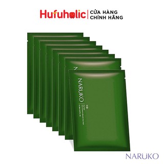 COMBO 10m mặt nạ NARUKO tràm trà ngăn ngừa mụn kiềm dầu Tea Tree Shine Comtrol & Blemish Clear Mask (Bản Trung) NRK066