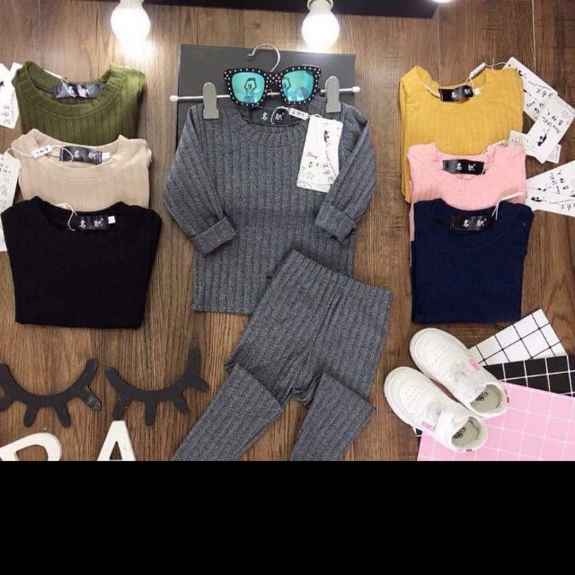 Combo Bộ len gân cho bé