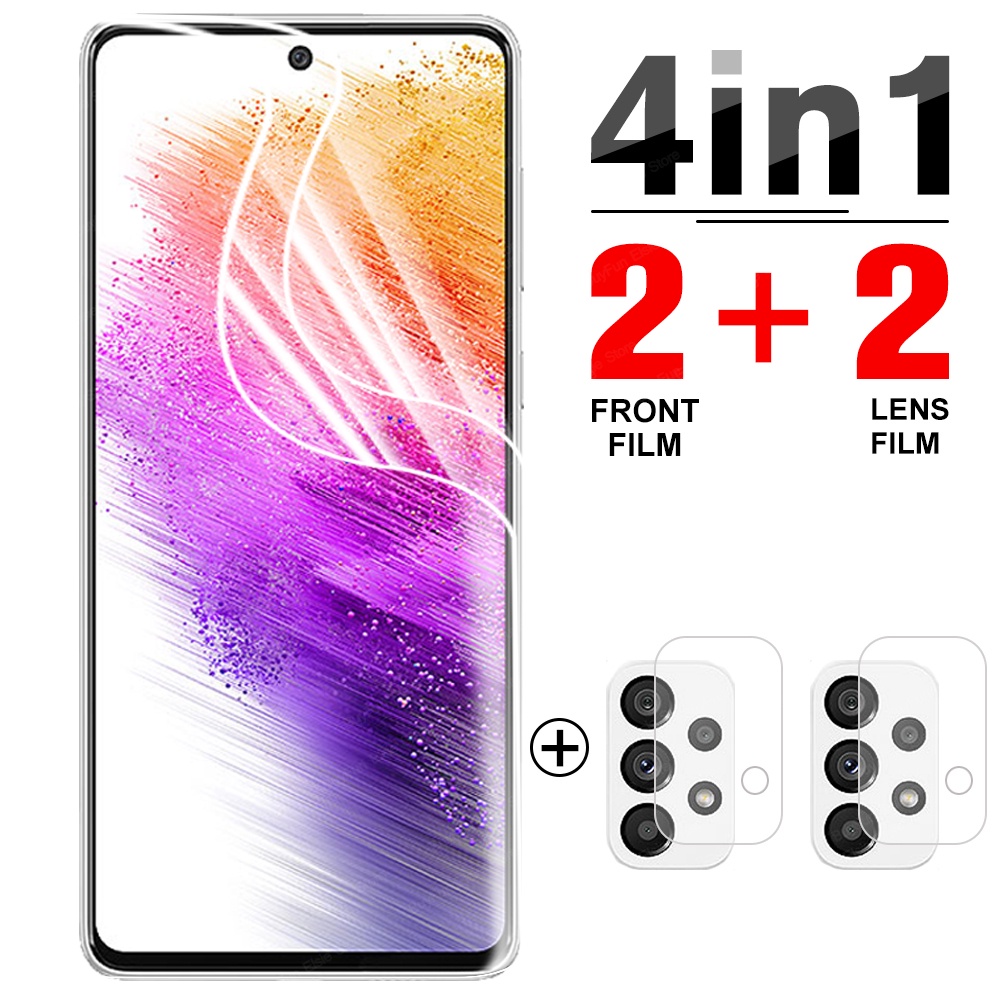 4 in 1 hydrogel film + camera film for samsung galaxy A53 5G screen protector lens soft cover for samsung A23 A33 A73 5G film non-glass