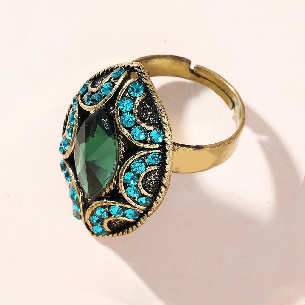 Nhẫn hợp kim đính đá thời trang cho nữ