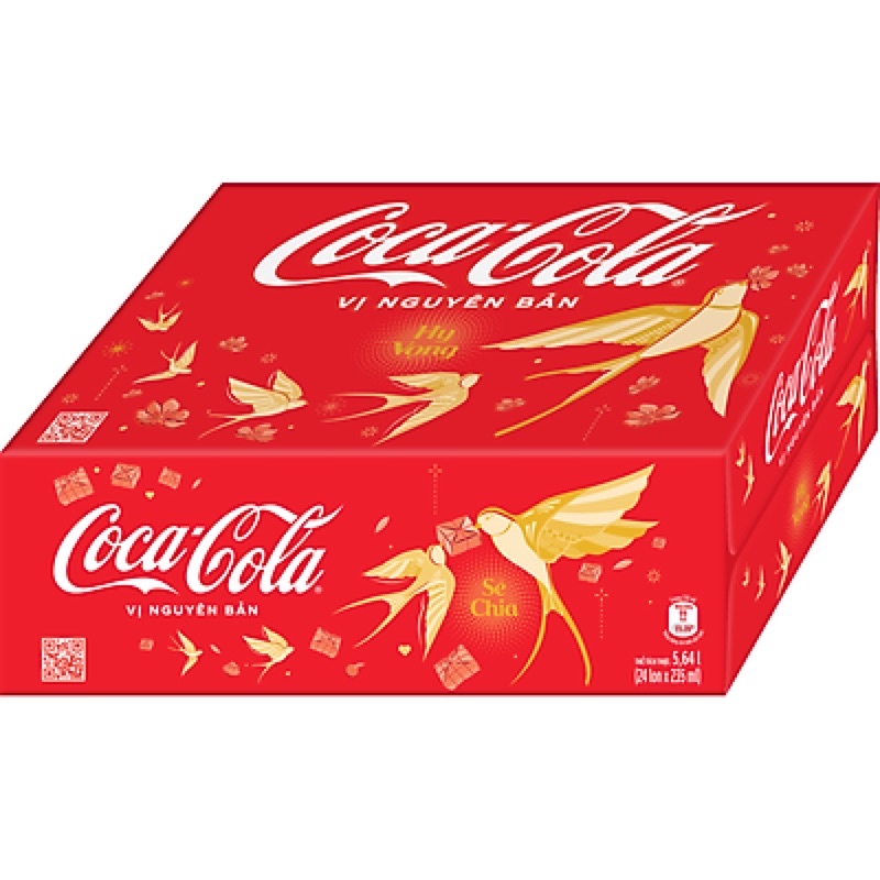 Thùng 24 lon cocacola không đường , có đường , coca cola light 320ml