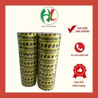 Băng keo in chữ hàng dễ vỡ 1.2kg 100y 90m