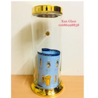 Bình sâm, bình thủy tinh 7.8L, bình ngâm rượu trụ