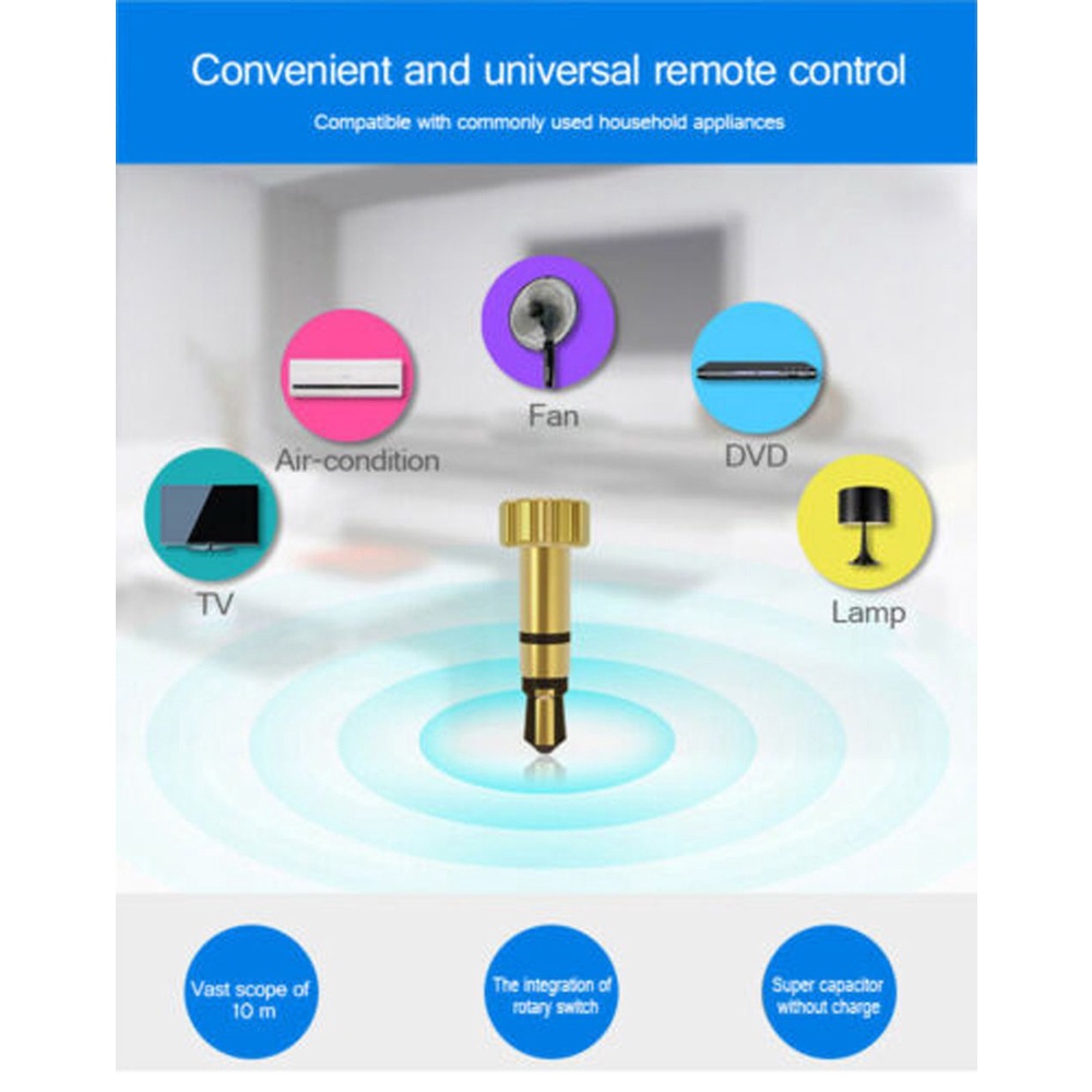 Thiết Bị Điều Khiển Từ Xa Không Dây Ir Stb Giắc Cắm 3.5mm Cho Iphone / Android / Ios