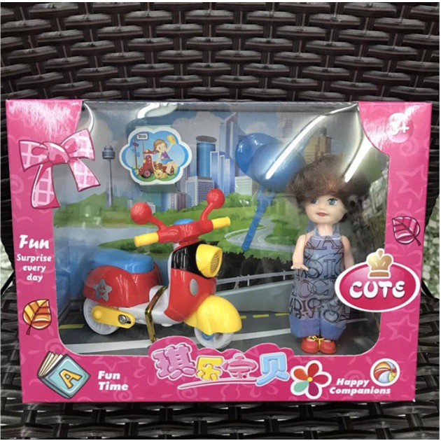 Búp Bê ChiBi Bé Trai + Bé Gái 12cm Xinh Xắn Đáng Yêu