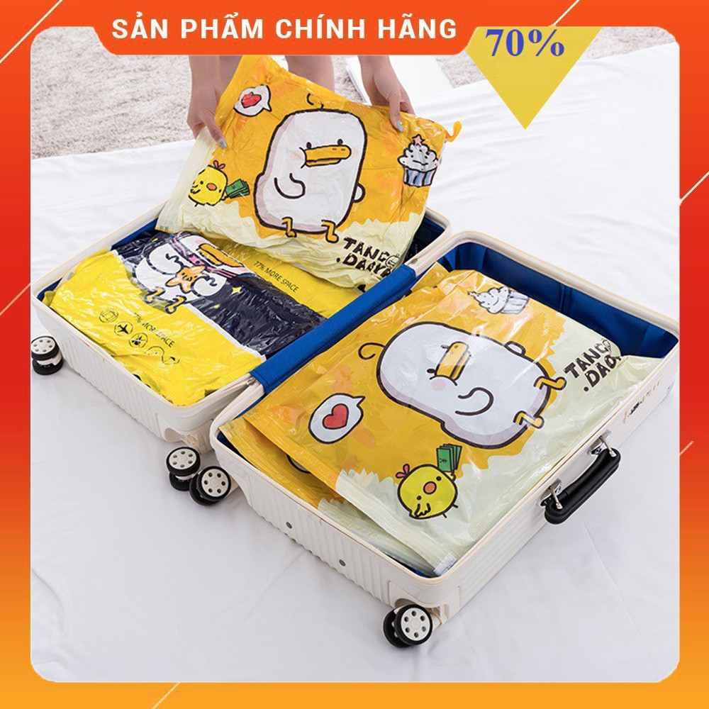 [FREESHIP ❤️] Túi Hút Chân Không Bảo Quản Đựng Quần Áo, Chăn Màn, Ga, Gối, Gọn Gàng, Chống Nấm Mốc Adu79 - Hình Vịt