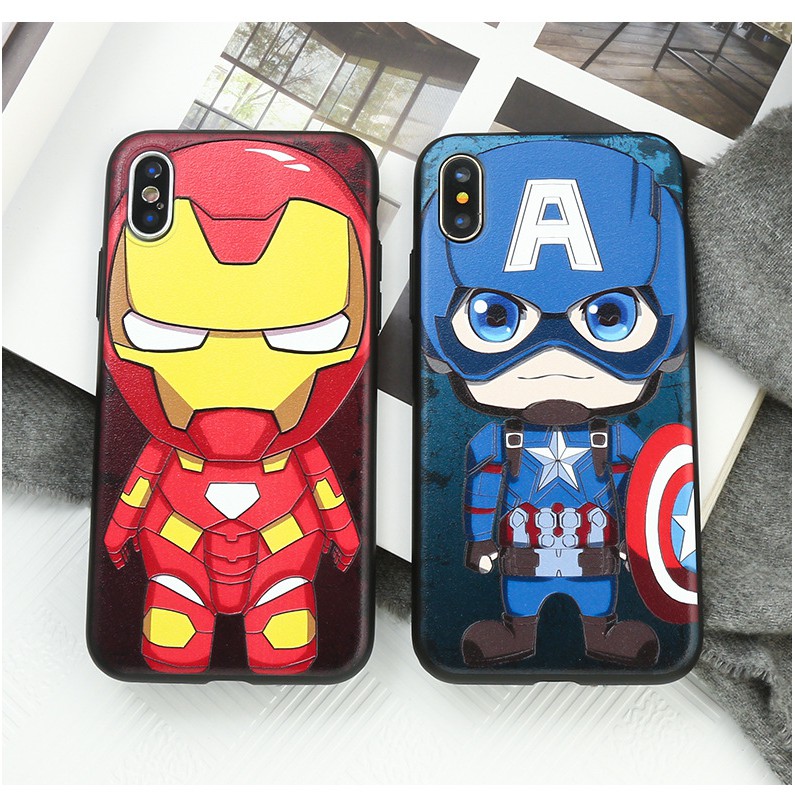 Ốp lưng IP Avengers Iron Man 7plus/8 plus/xs/ xsmax/ 11 /11 promax/12 pro/12 promax