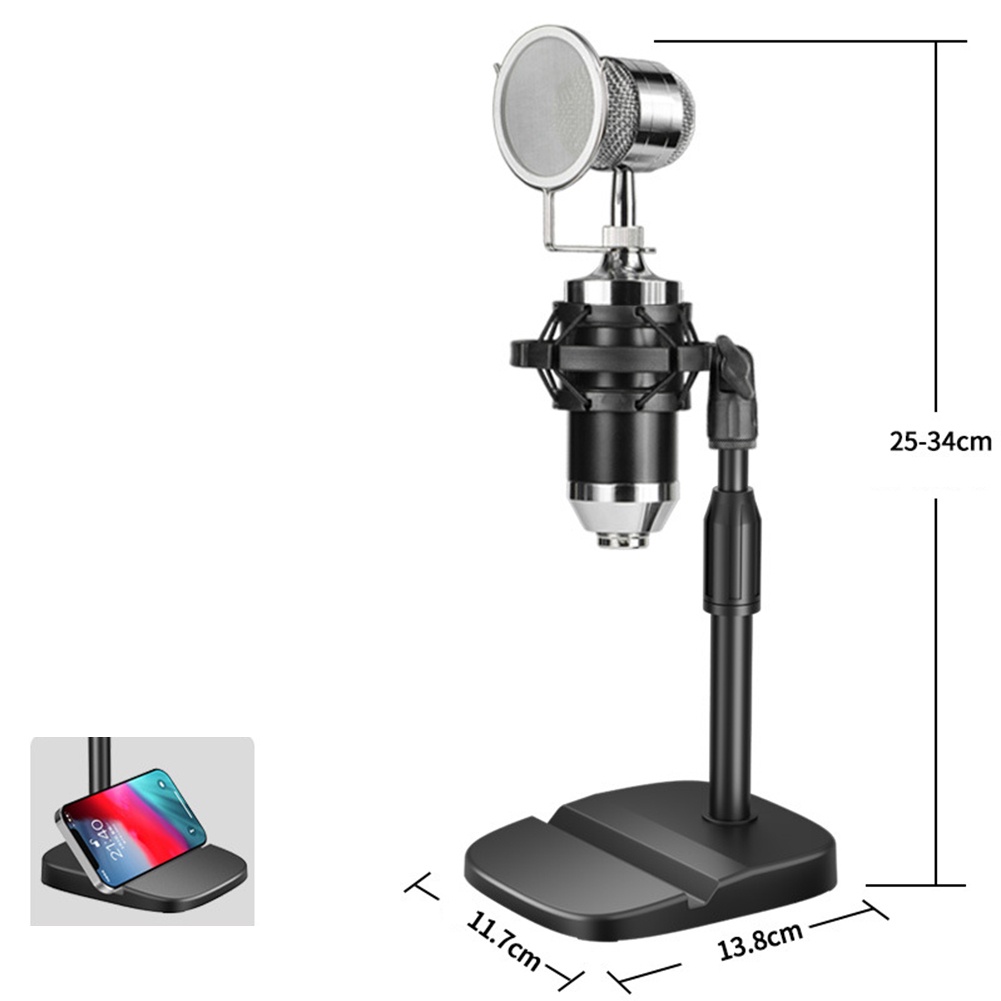 Giá Đỡ Micro Để Bàn Có Thể Điều Chỉnh Cho Điện Thoại Và Máy Tính Bảng