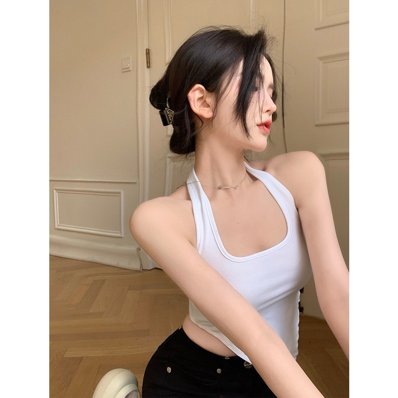 Cocory vn Áo Lửng Cổ Yếm Thiết Kế Độc Đáo Thời Trang Quyến Rũ Cho Nữ