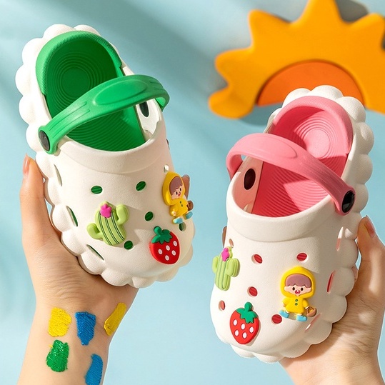 Dép cho bé, sục cross 2 lớp cho bé trai bé gái siêu nhẹ mềm mại chống trơn trượt DQ04