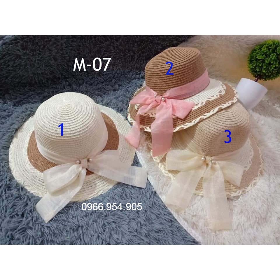 Mũ cói thời trang cao cấp