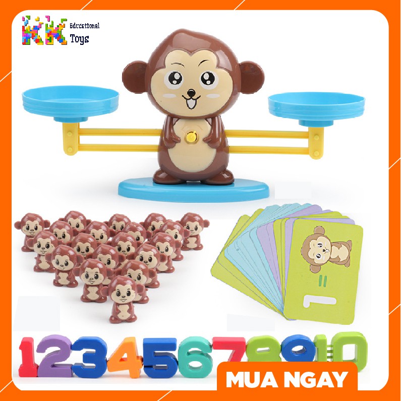 Đồ chơi giáo dục: Toán học cùng khỉ con Monkey balance - Kkstore