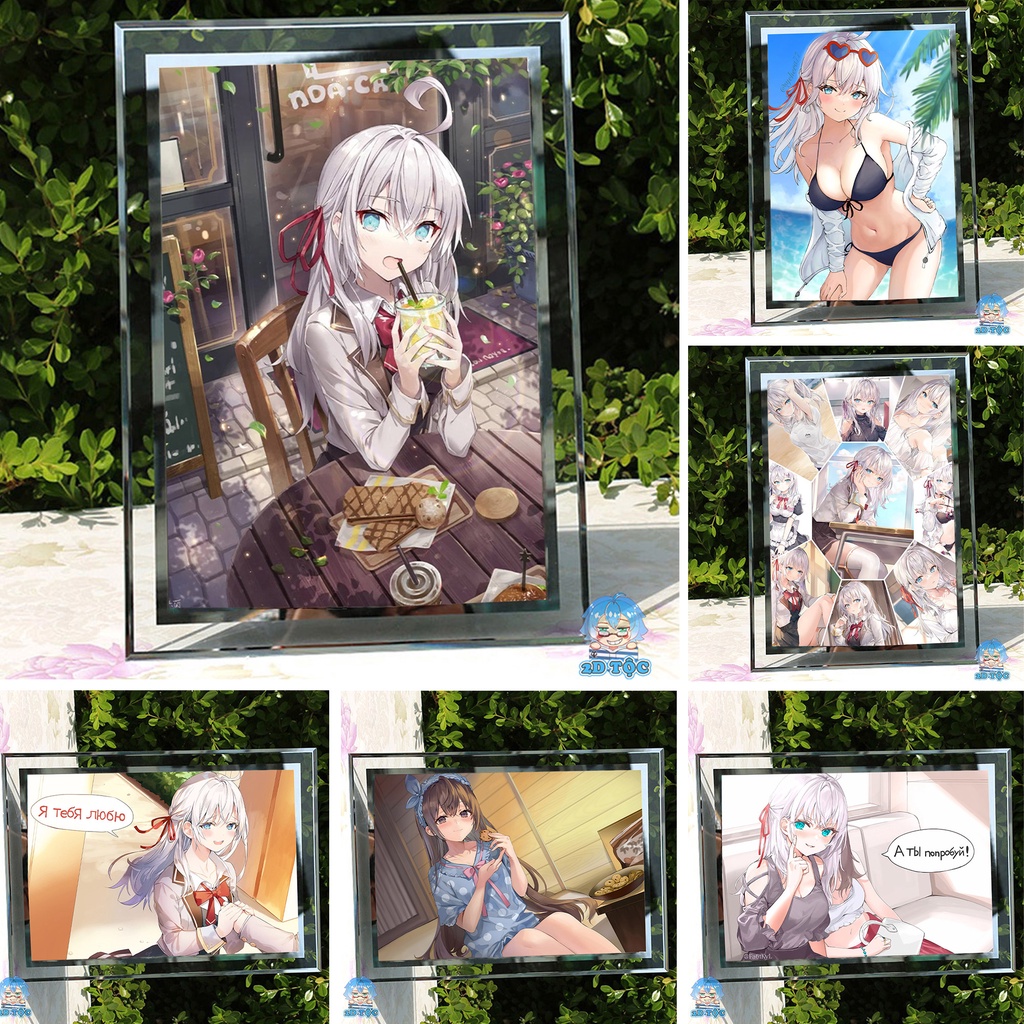 Khung kính A4 để bàn Arya-san bàn bên thi thoảng lại thả thính tôi bằng tiếng Nga (2) by 2D Tộc Shop