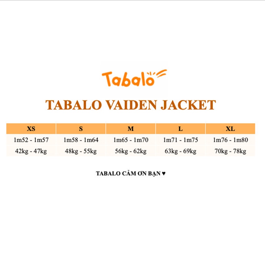 Áo Khoác Dã Ngoại Tabalo Vaiden Jacket - Chống Nước, Cản Bụi, Cản Gió