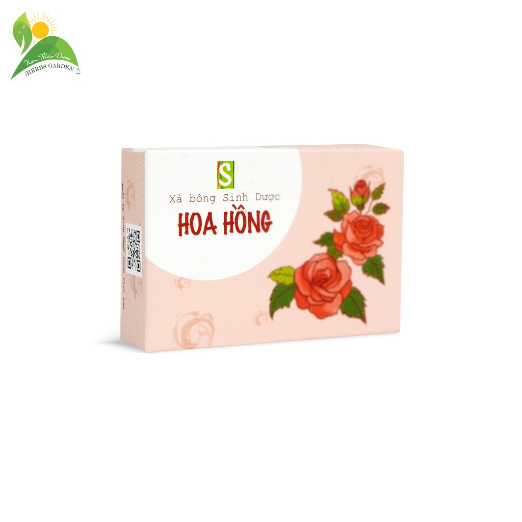 Xà bông Hoa Hồng rửa mặt se khí lỗ chân lông sạch sâu mềm mịn da thơm dịu nhẹ 100gr giảm 54% tặng túi mát xa tạo bọt