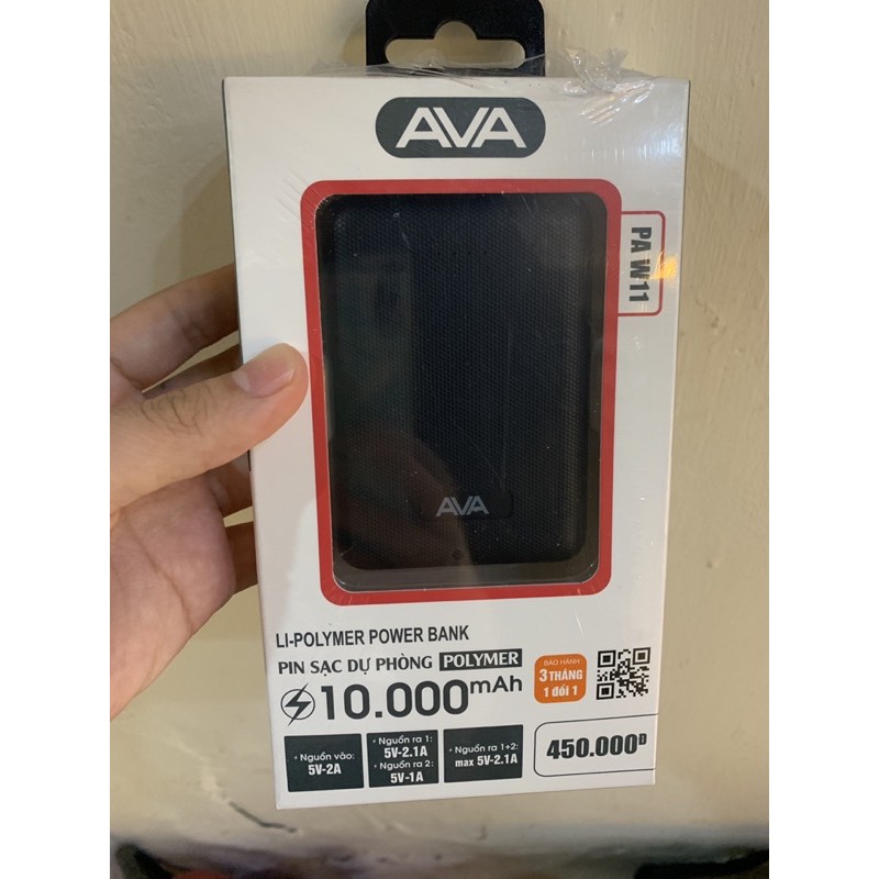 SẠC DỰ PHÒNG 10.000MAH AVA