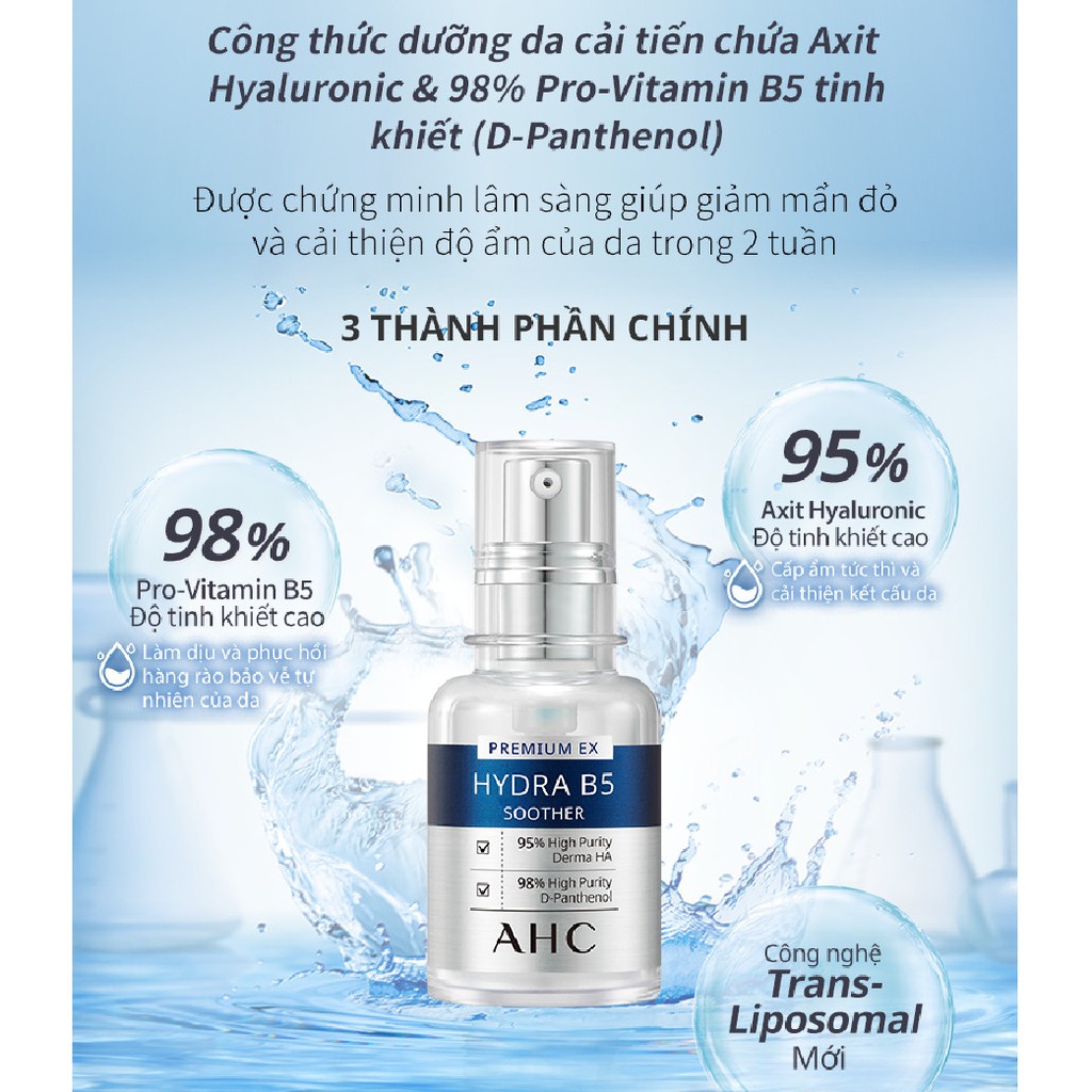 Tinh Chất Cấp Ẩm AHC Premium Ex Hydra B5 Soother 30ml