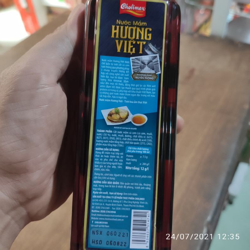 Nước Mắm Cholimex Hương Việt Chai 500ml