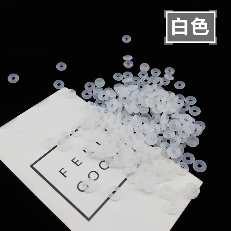 (10 cái)Vòng đệm silicon, Nguyên liệu làm vòng tay handmade