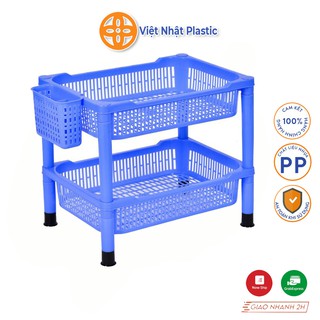 Giá úp bát đũa 2 tầng nhựa Việt Nhật Plastic đa năng