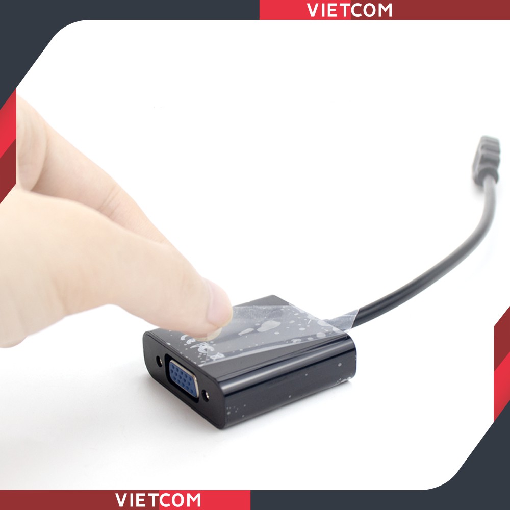 Cáp HDMI sang VGA - Hỗ trợ độ phân giải 1080P - THƯƠNG HIỆU VEGGIEG