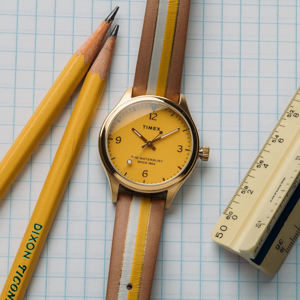 Đồng hồ Nữ Timex Waterbury Traditional 34mm - TW2T26600 Dây Da - Chính Hãng