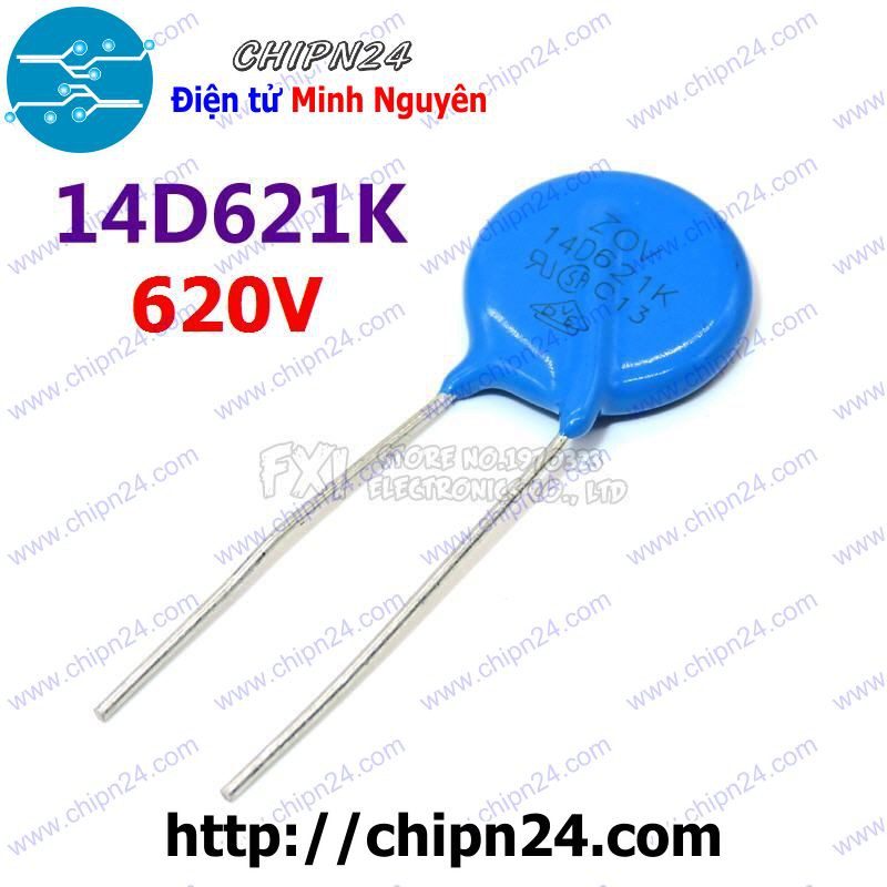 [5 CON] (KG2) Tụ chống sét Varistor 14D 620V 14D621K (Đường kính 14mm)