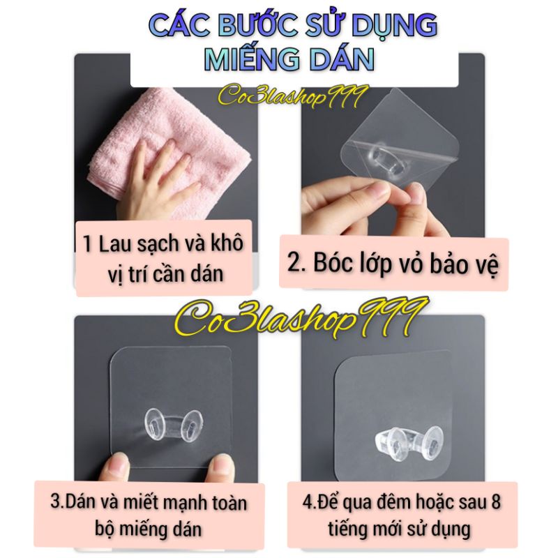 Móc dán tường đa năng có 2 chân treo chui điện, nhiều lọai vật dụng