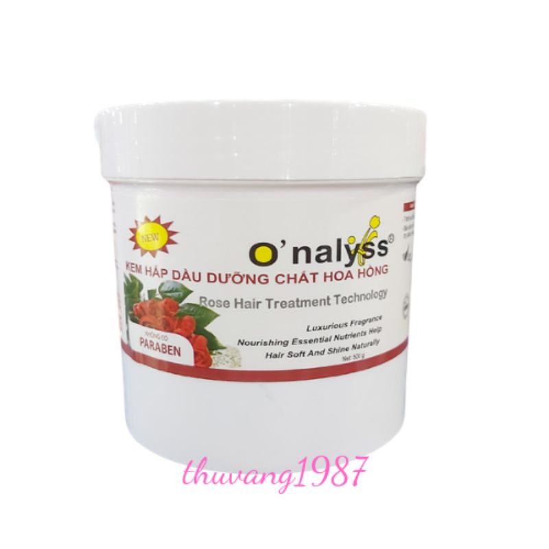 Kem hấp dầu hoa hồng o'nalyss 500-950g