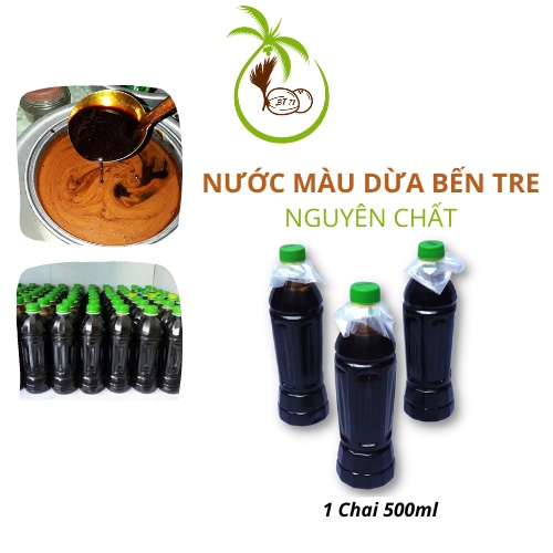 Nước Màu Dừa Bến Tre - Nguyên Chất - Kho Thịt Thơm Ngon - Có Vị Ngọt Dừa -Mau Vàng Cánh Gián - Ánh Sáng Mịn