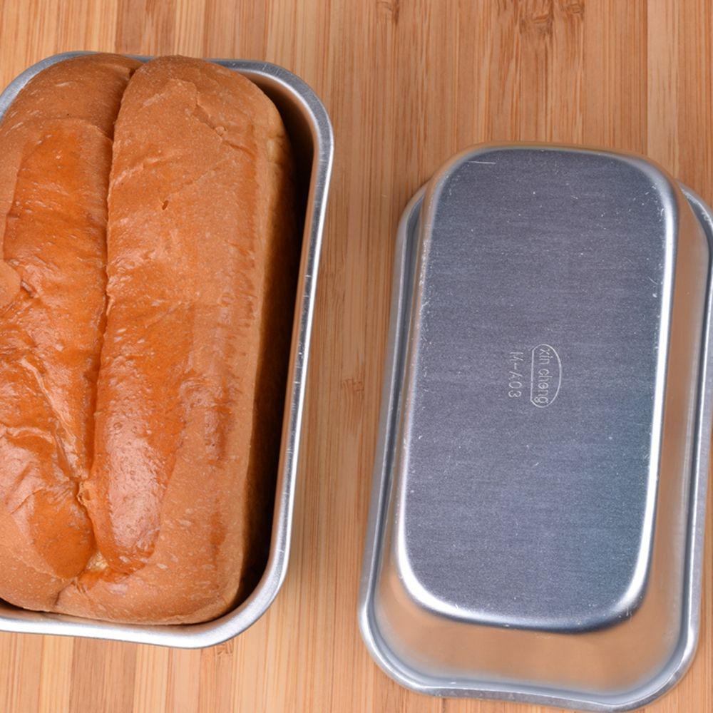 Khuôn Nướng Bánh Hình Chữ Nhật Bằng Hợp Kim Nhôm Chống Dính Tiện Dụng Cho Nhà Bếp