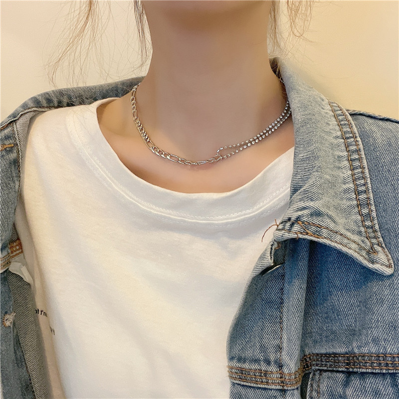 Vòng cổ choker AY đính đá thời trang dành cho nữ