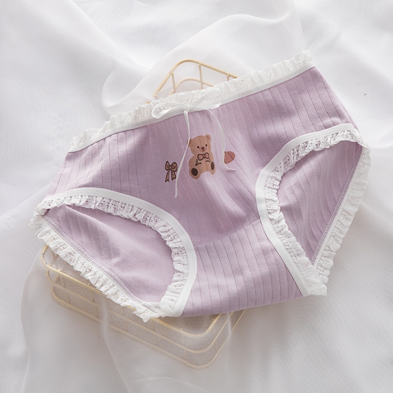 Quần Chíp Bé Gái,Quần Lót Bé Gái Set 5 Chiếc Kháng Khuẩn 100% Cotton Cho Bé gái 30-50kg  DS04