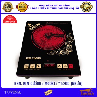 Bếp hồng ngoại cảm ứng kim cương yt-20d - không kén nồi - hàng chính hãng