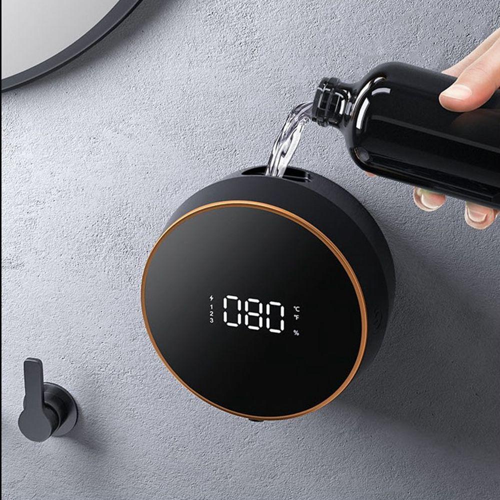 IVORY Bình Đựng Xà Phòng Gắn Tường Không Chạm Thông Minh Chống Nước Hiển Thị Nhiệt Độ Cho Nhà Tắm