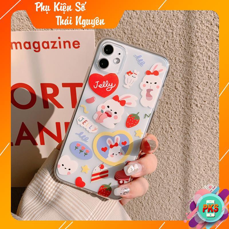 Ốp lưng iphone Cô Gái Thỏ Chibi 6/6plus/6s/6s plus/6/7plus/8plus/x/xs/xs max/11/11 promax DT01 -Hồng Anh Case