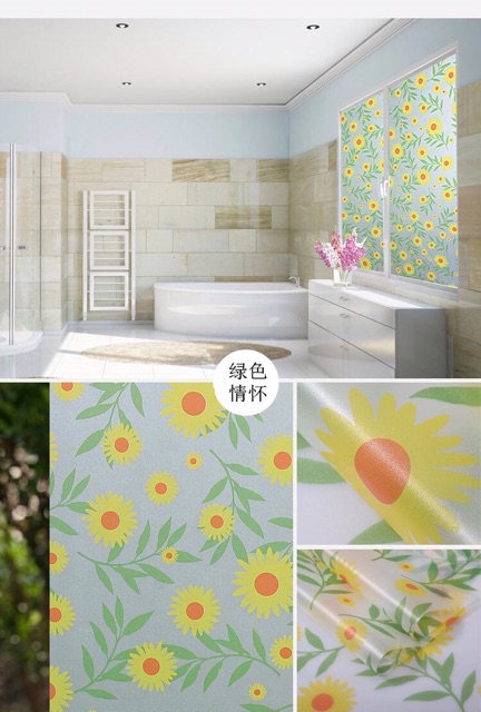 DECAL dán kính làm mờ ,trang trí, chống nắng khổ 90cm x5M