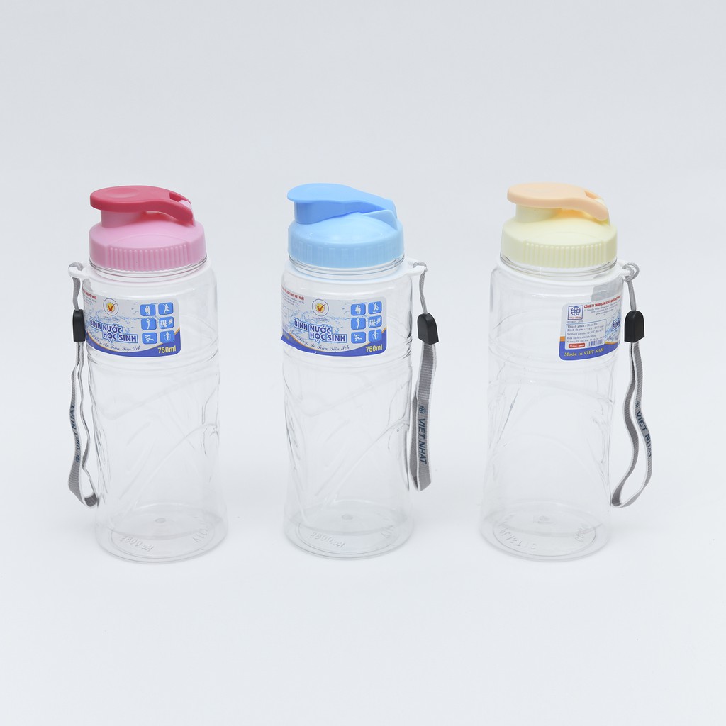 Bình đựng nước dành cho học sinh, đi du lịch, đi làm, thể thao dã ngoại mang thương hiệu Việt Nhật